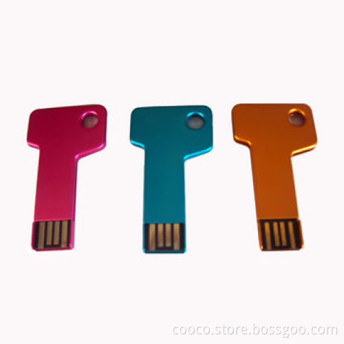Key USB Flash Disk with Twist Cap, Multiple Partition, Plug-and-play Function and LED Indicator
